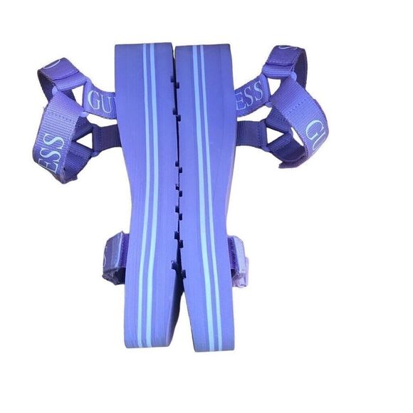 Guess Womens OCILIA Open Toe Ankle Strap Casual Platform Sandals Purple SZ 11 - Picture 4 of 5